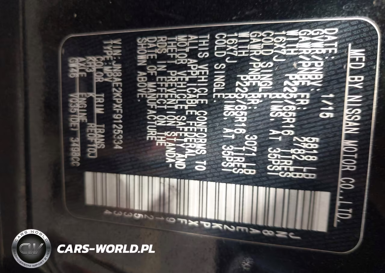 2015 Nissan Quest Platinum-S-Sl-Sv VIN:JN8AE2KPXF9125334 - 9