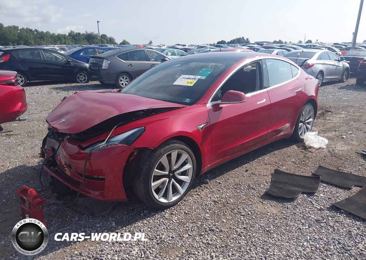 2018 Tesla Model 3 Long Range-Mid Range VIN:5YJ3E1EA2JF049077 - 2