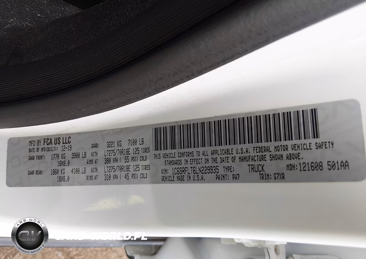 2020 Ram 1500 Rebel 4X4 5'7 Box VIN:1C6SRFLT6LN229935 - 9