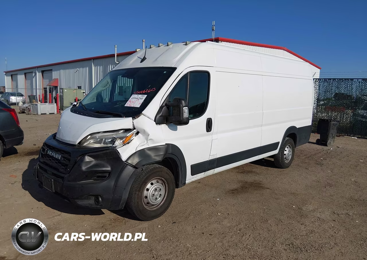 2023 Ram Promaster 3500 Cargo Van High Roof 159 Wb Ext VIN:3C6MRVJG1PE500967 - 2