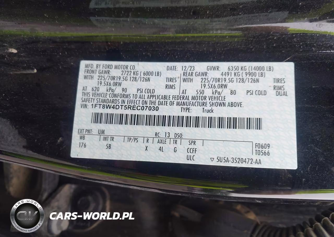 2024 Ford F-450 Lariat VIN:1FT8W4DT5REC07030 - 9