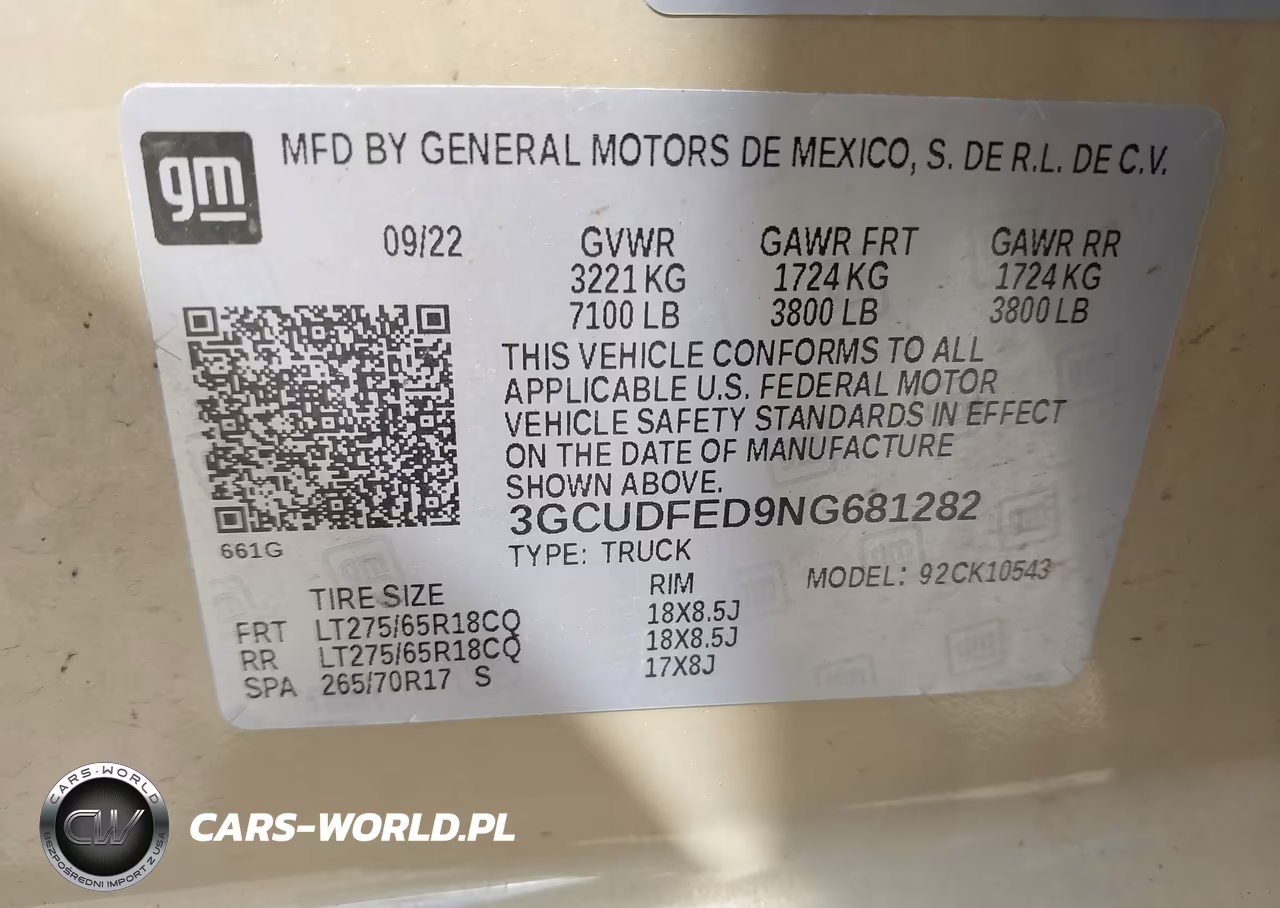 2022 Chevrolet Silverado 1500 4Wd Short Bed Lt Trail Boss VIN:3GCUDFED9NG681282 - 9
