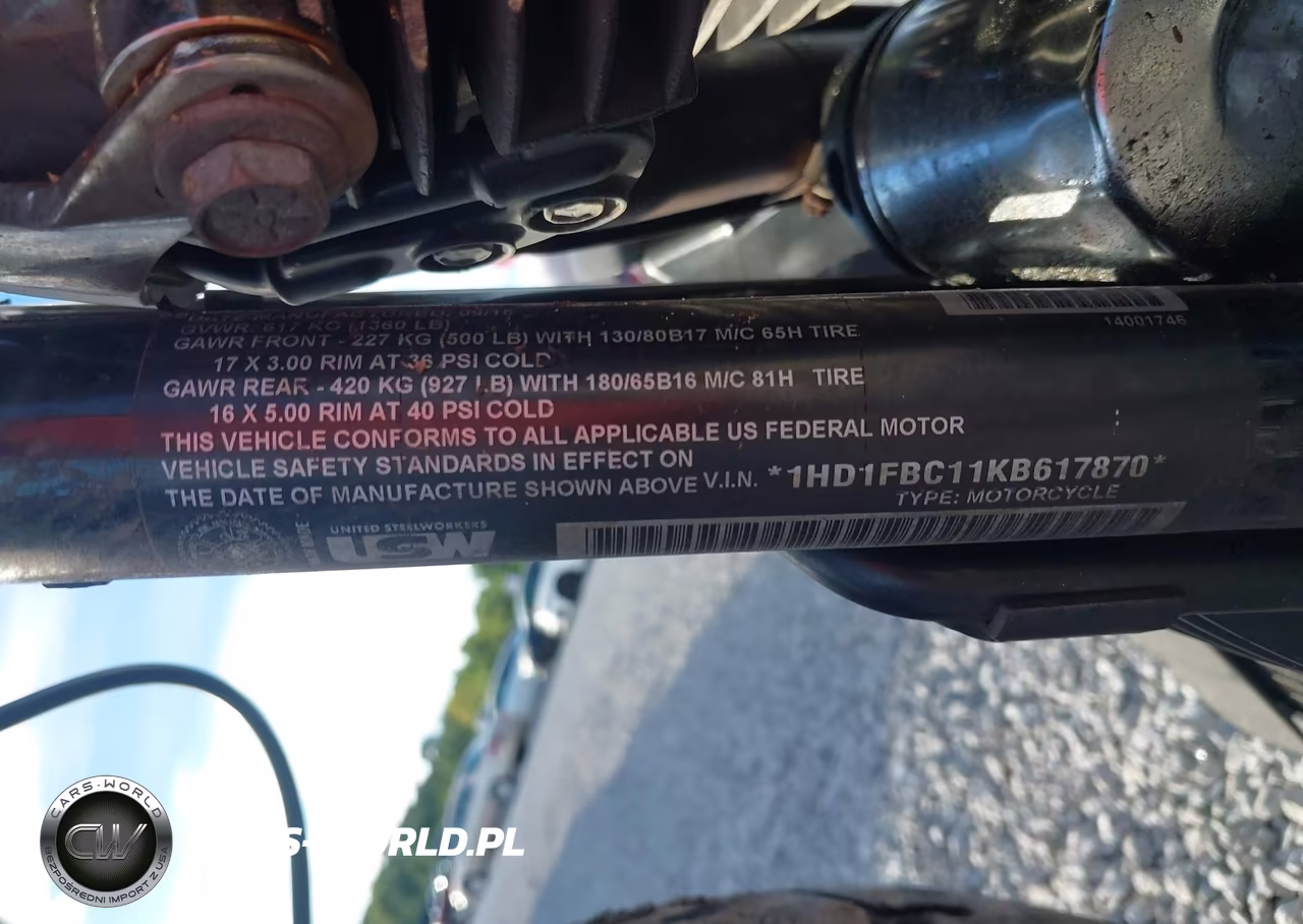 2019 Harley-Davidson Flhr VIN:1HD1FBC11KB617870 - 10