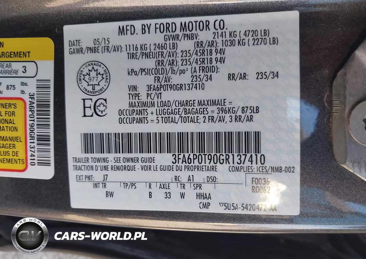 2016 Ford Fusion Se VIN:3FA6P0T90GR137410 - 9
