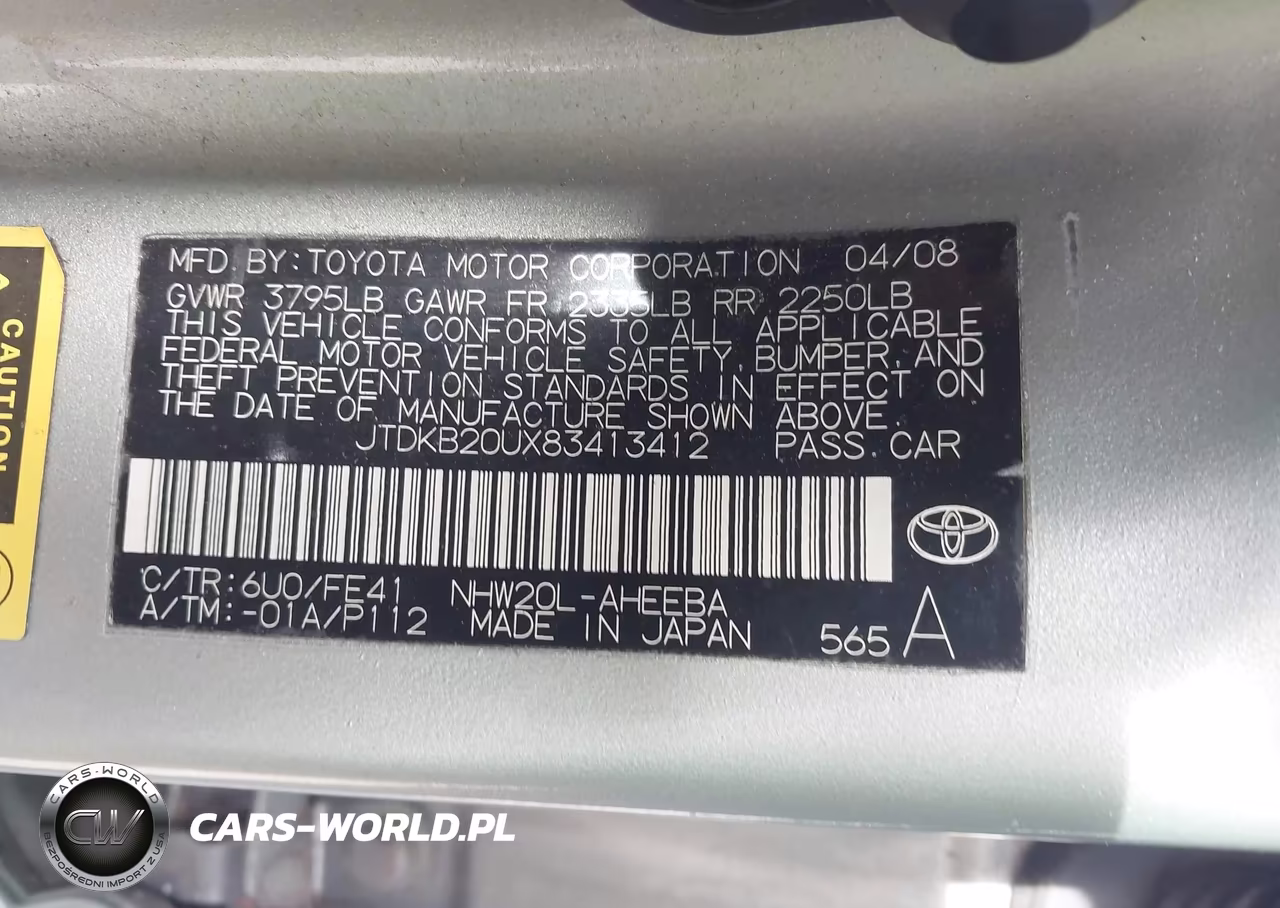 2008 Toyota Prius VIN:JTDKB20UX83413412 - 9
