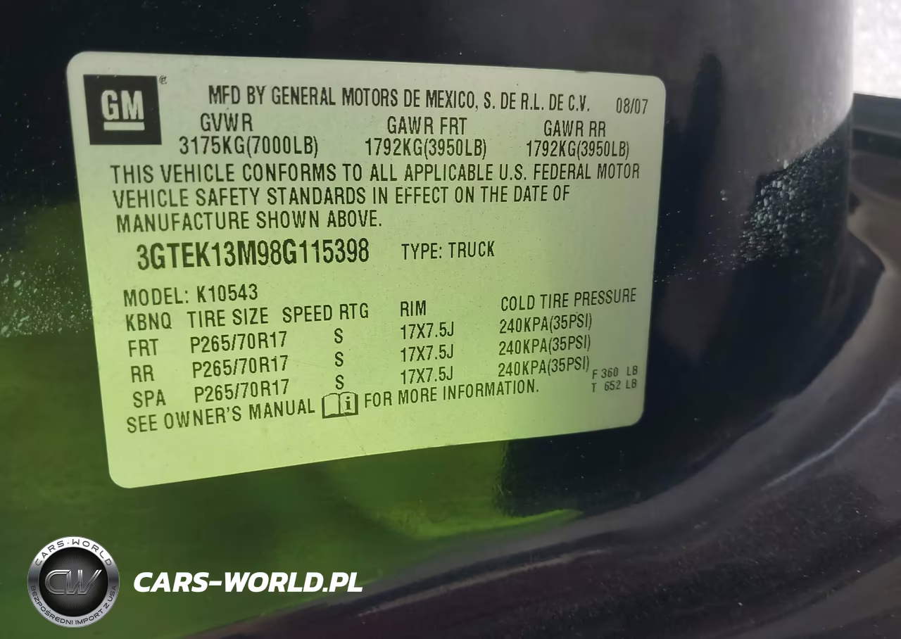 2008 GMC Sierra 1500 Sle1 VIN:3GTEK13M98G115398 - 9