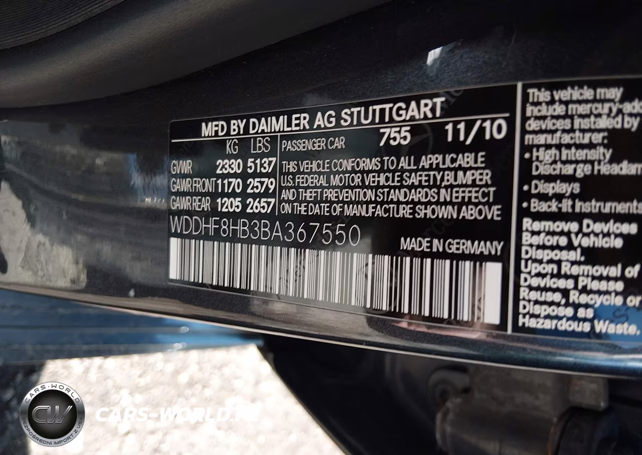 2011 Mercedes-Benz E 350 4Matic VIN:WDDHF8HB3BA367550 - 9