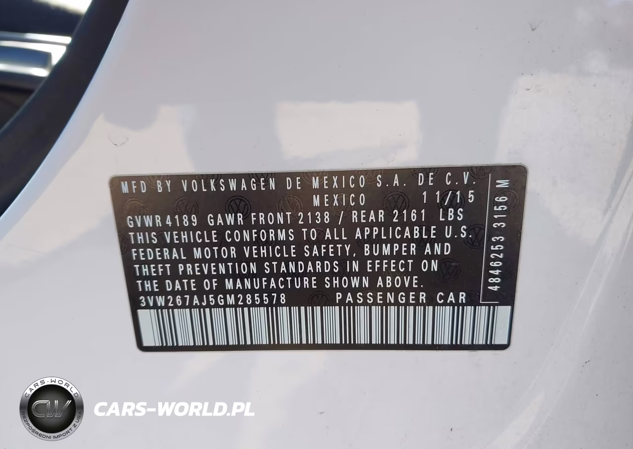 2016 Volkswagen Jetta 1.4T S VIN:3VW267AJ5GM285578 - 9