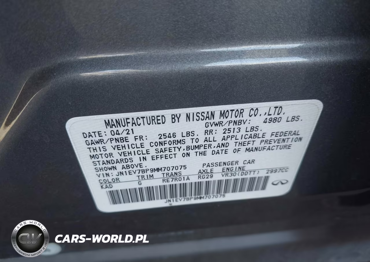 2021 Infiniti Q50 Luxe VIN:JN1EV7BP9MM707075 - 9
