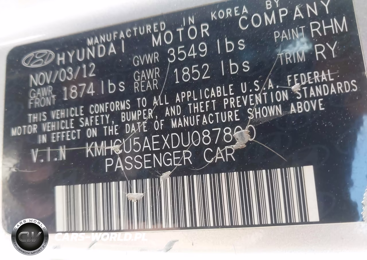 2013 Hyundai Accent Se VIN:KMHCU5AEXDU087800 - 9