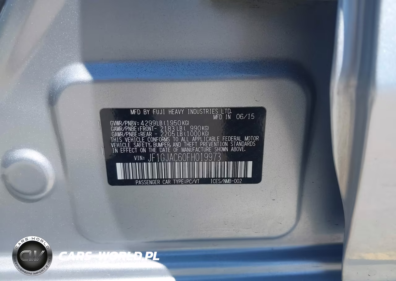 2015 Subaru Impreza 2.0I Premium VIN:JF1GJAC60FH019973 - 9