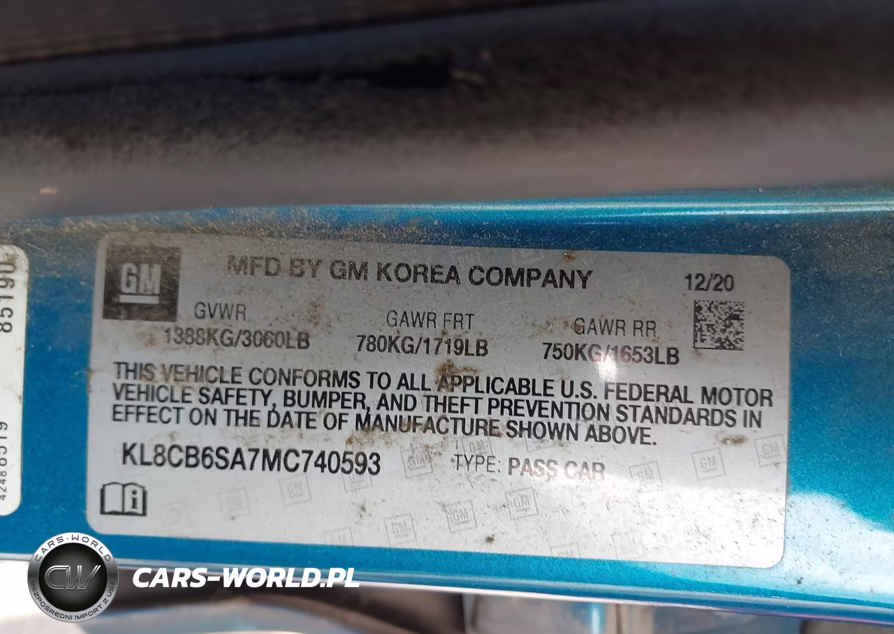 2021 Chevrolet Spark Fwd Ls Automatic VIN:KL8CB6SA7MC740593 - 9
