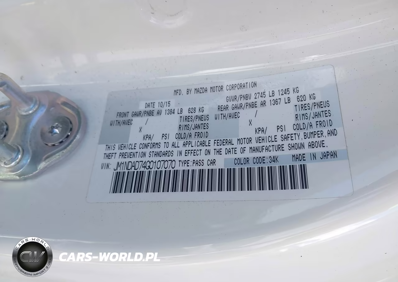 2016 Mazda Mx-5 Miata Grand Touring VIN:JM1NDAD74G0107070 - 9
