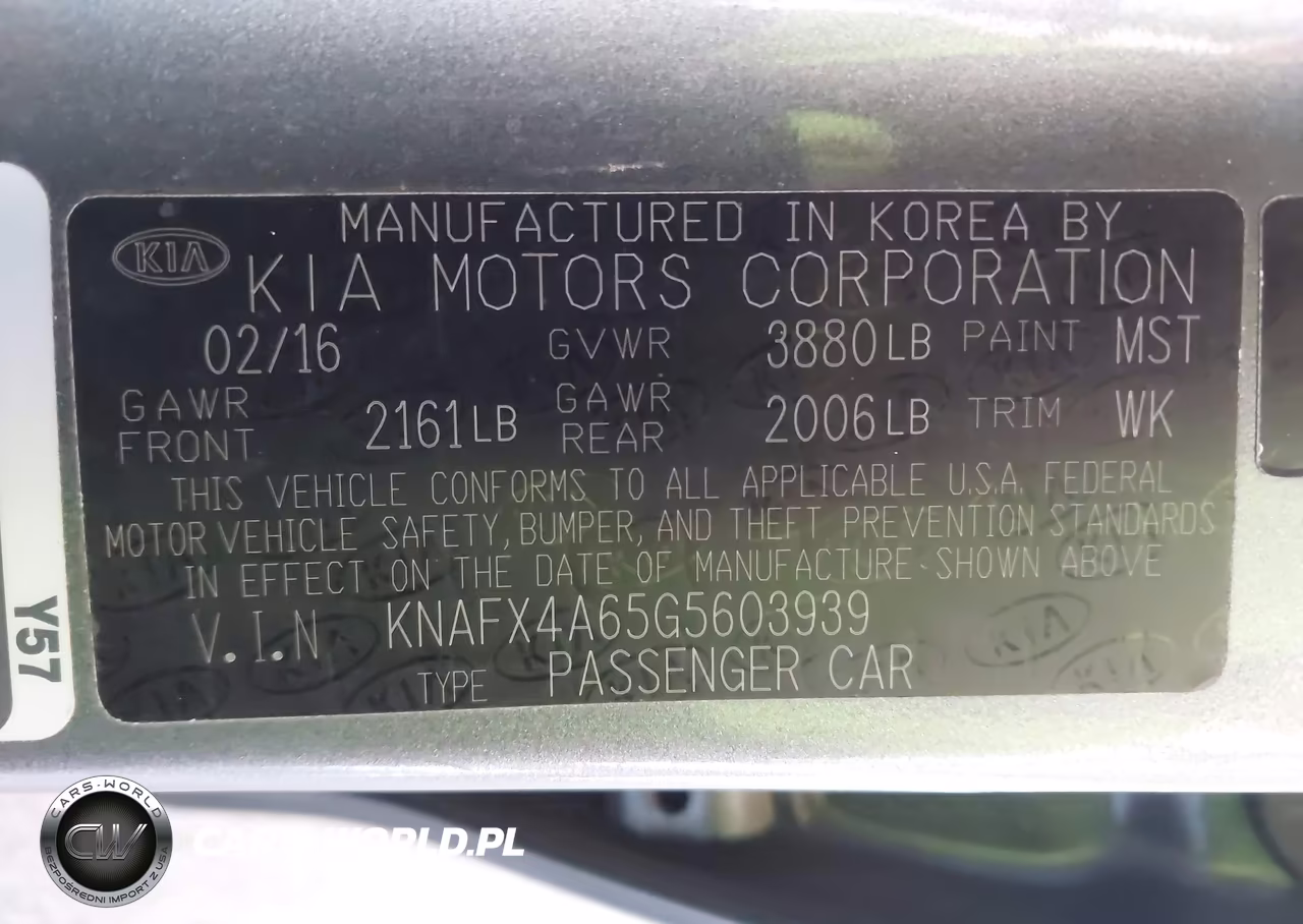 2016 Kia Forte Lx VIN:KNAFX4A65G5603939 - 9