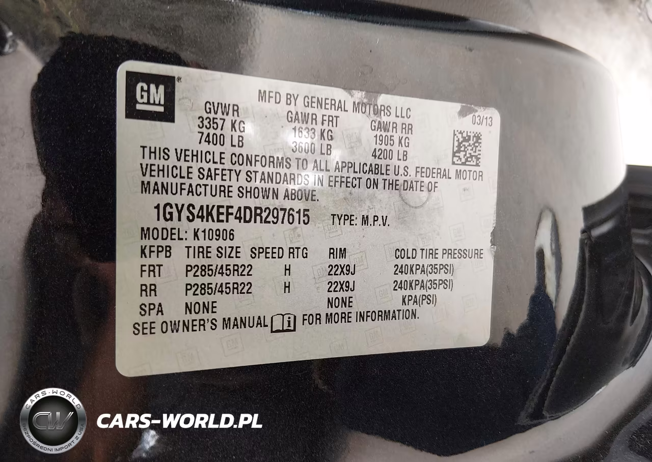 2013 Cadillac Escalade Esv Platinum Edition VIN:1GYS4KEF4DR297615 - 9