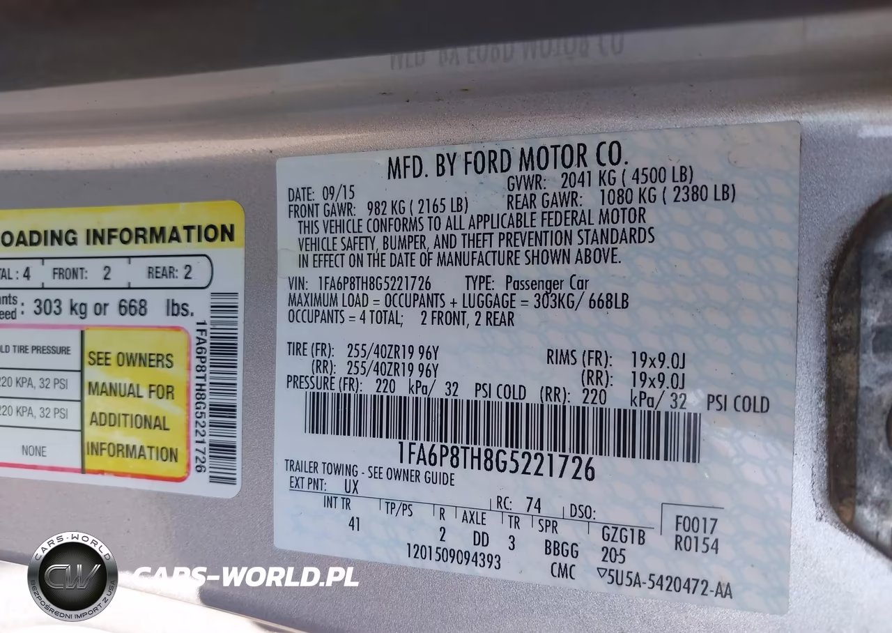 2016 Ford Mustang Ecoboost VIN:1FA6P8TH8G5221726 - 9