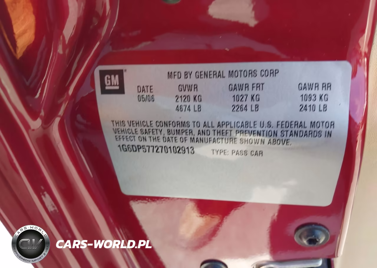 2007 Cadillac Cts Base W-1Sb VIN:1G6DP577270102913 - 9