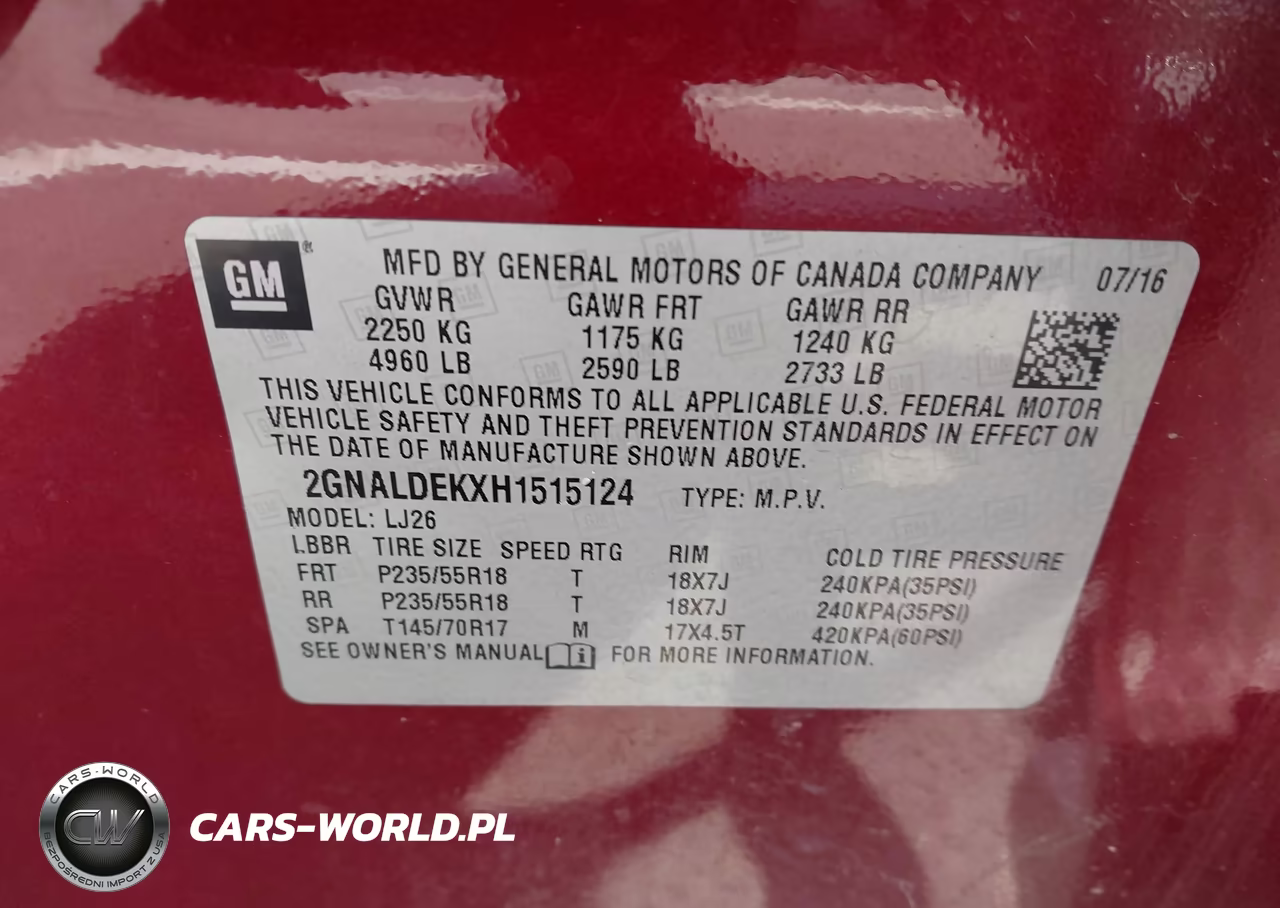 2017 Chevrolet Equinox Premier VIN:2GNALDEKXH1515124 - 9
