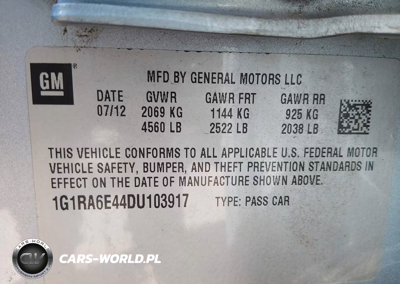 2013 Chevrolet Volt VIN:1G1RA6E44DU103917 - 9
