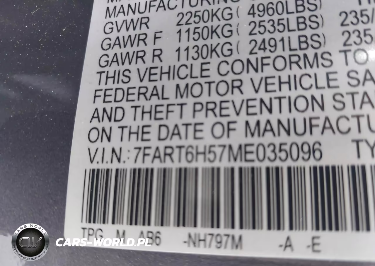 2021 Honda Cr-V Hybrid Ex VIN:7FART6H57ME035096 - 9