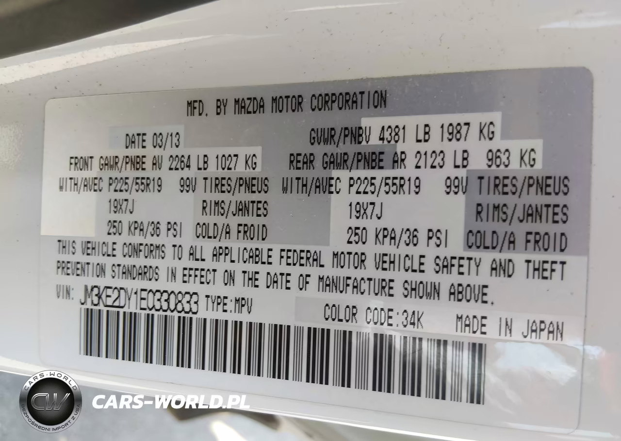 2014 Mazda Cx-5 Gt VIN:JM3KE2DY1E0330833 - 8