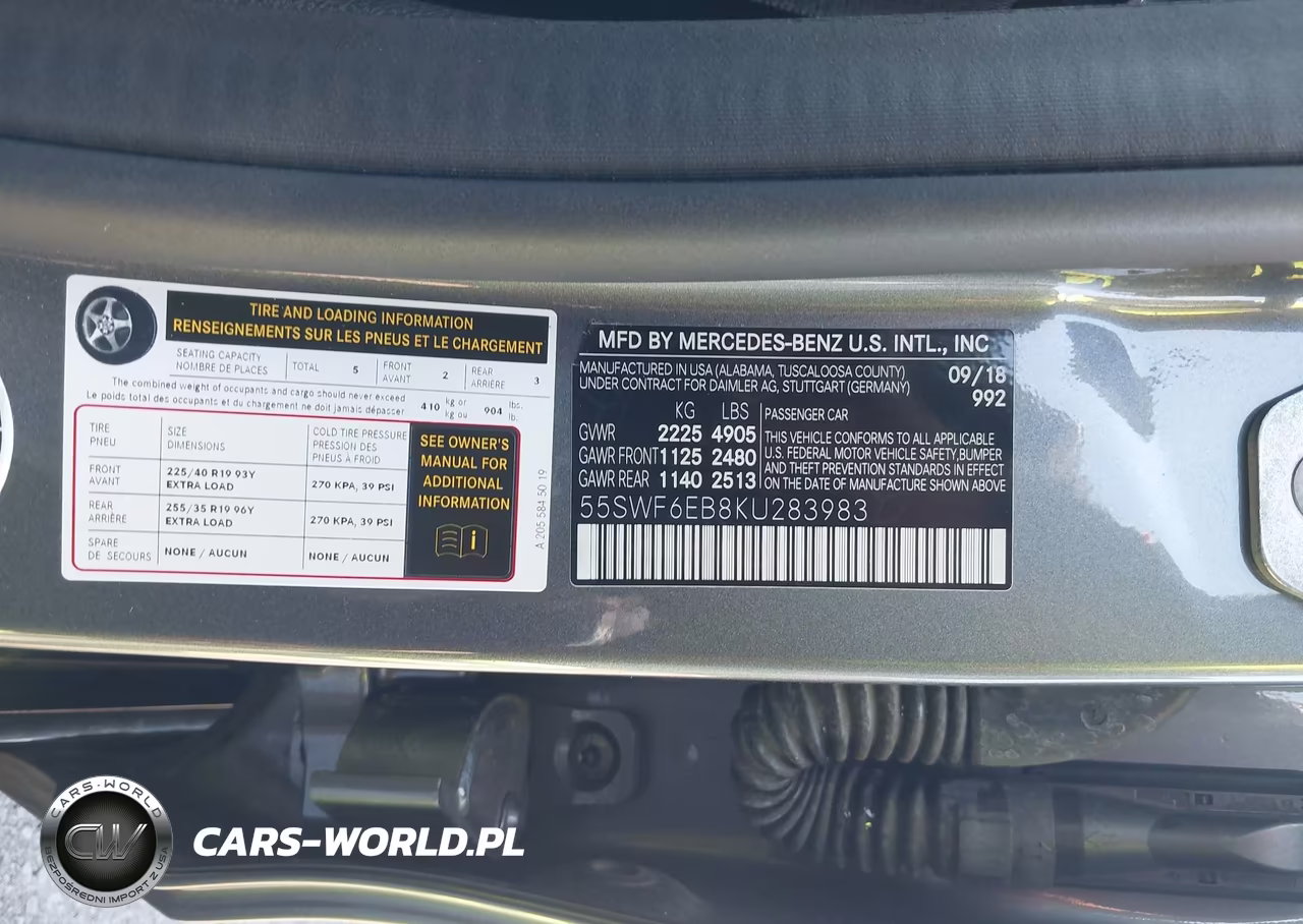 2019 Mercedes-Benz Amg C 43 4Matic VIN:55SWF6EB8KU283983 - 9