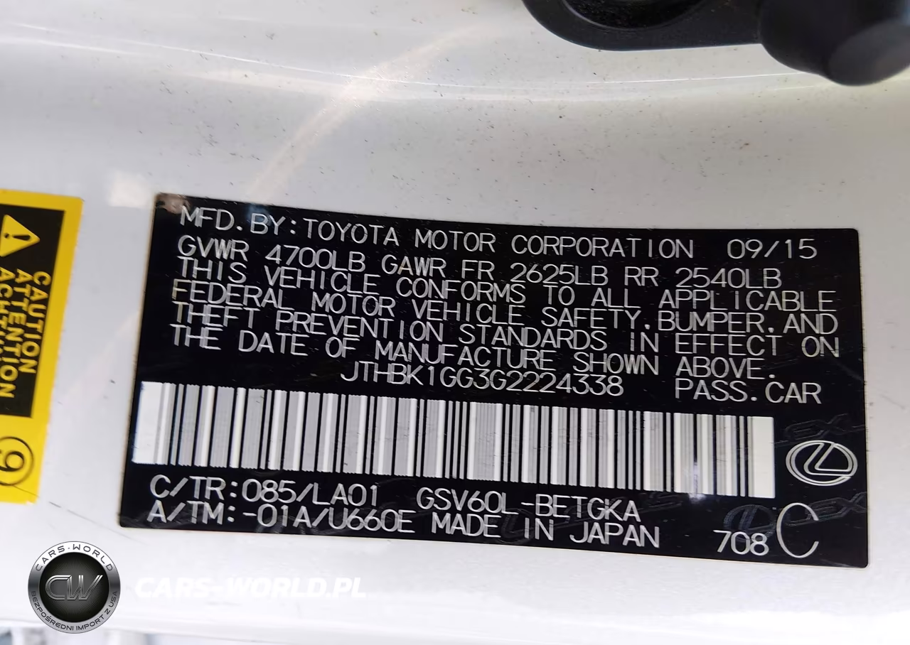 2016 Lexus Es 350 VIN:JTHBK1GG3G2224338 - 9