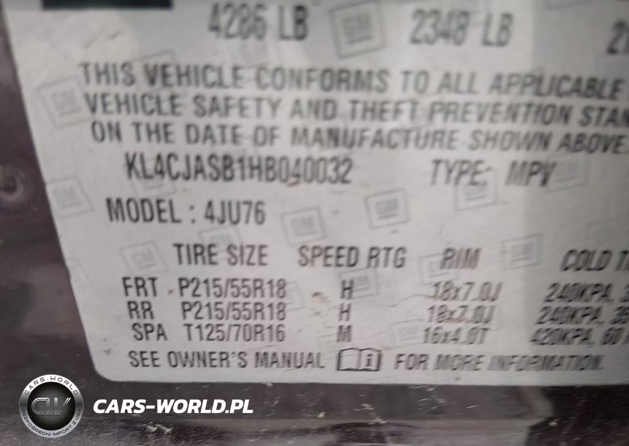 2017 Buick Encore Preferred VIN:KL4CJASB1HB040032 - 9