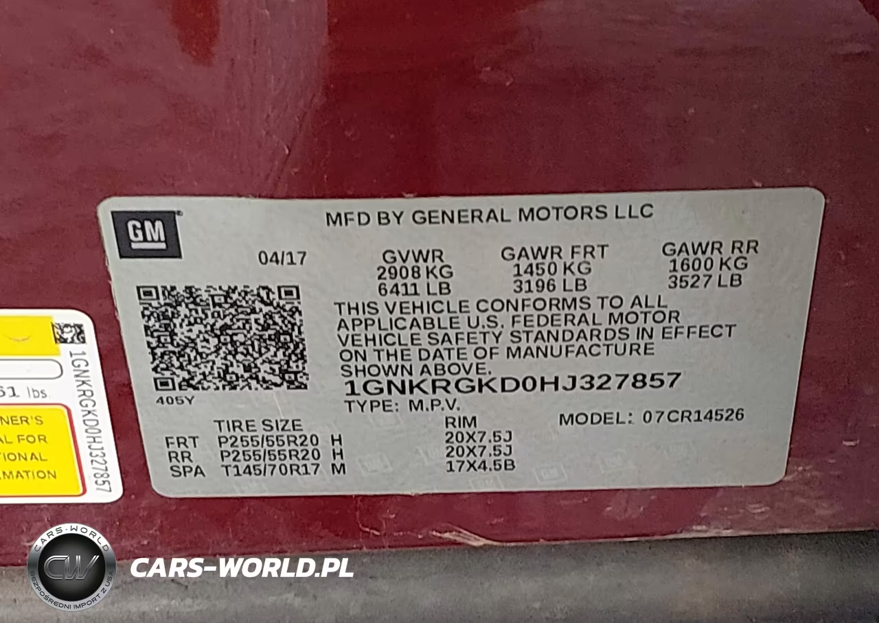 2017 Chevrolet Traverse Lt VIN:1GNKRGKD0HJ327857 - 9