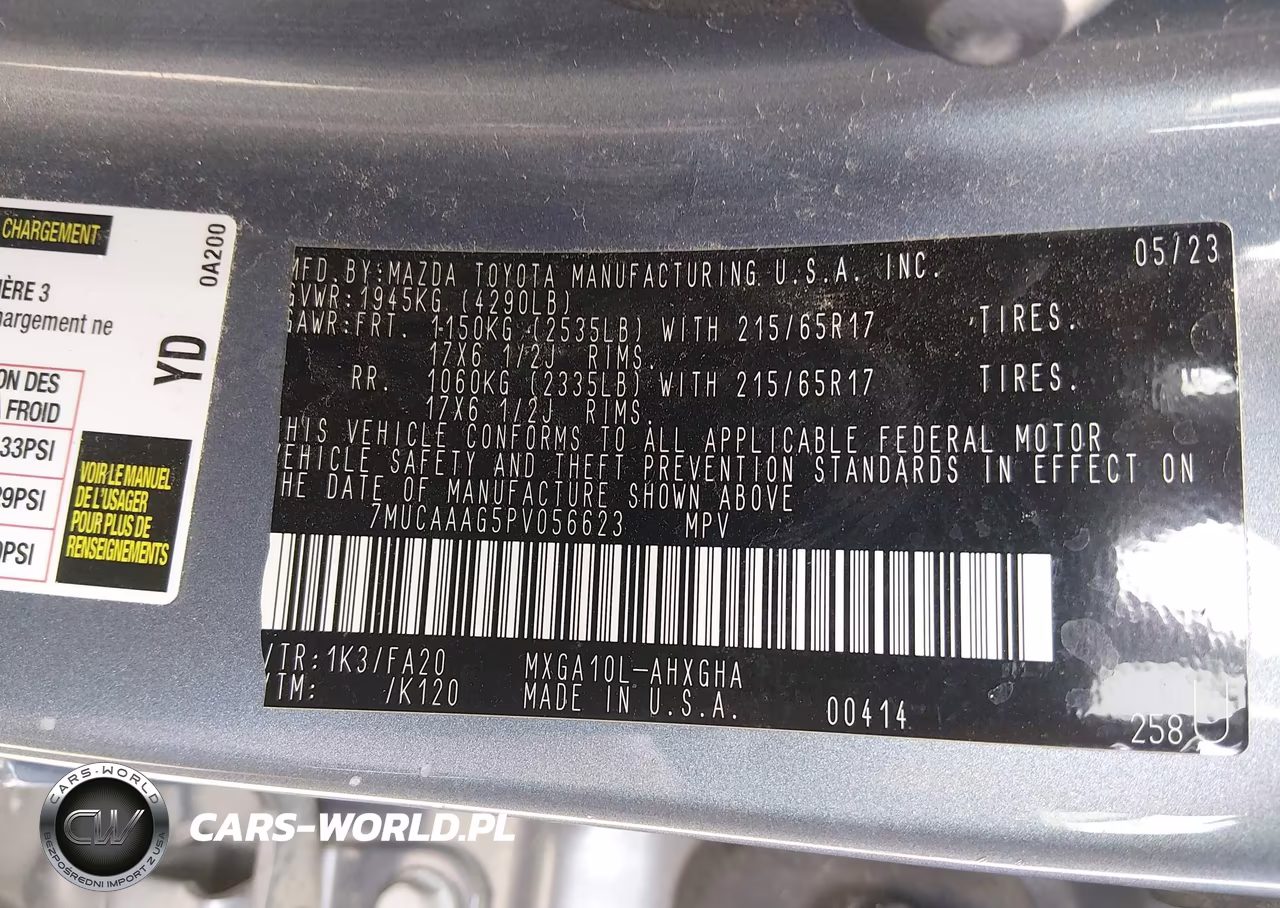 2023 Toyota Corolla Cross Le VIN:7MUCAAAG5PV056623 - 9