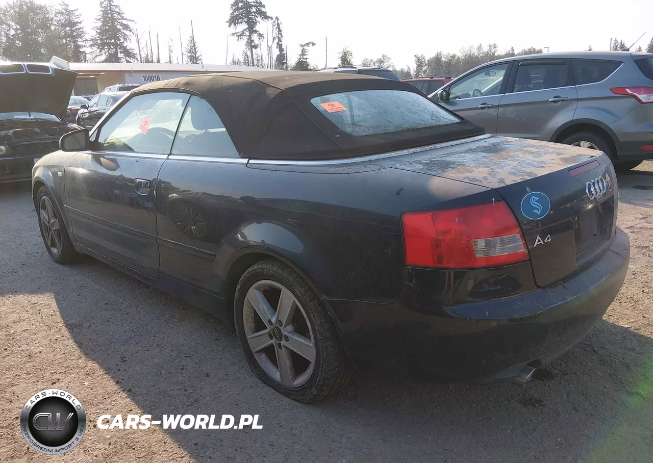 2003 Audi A4 3.0 VIN:WAUAT48H83K015607 - 3