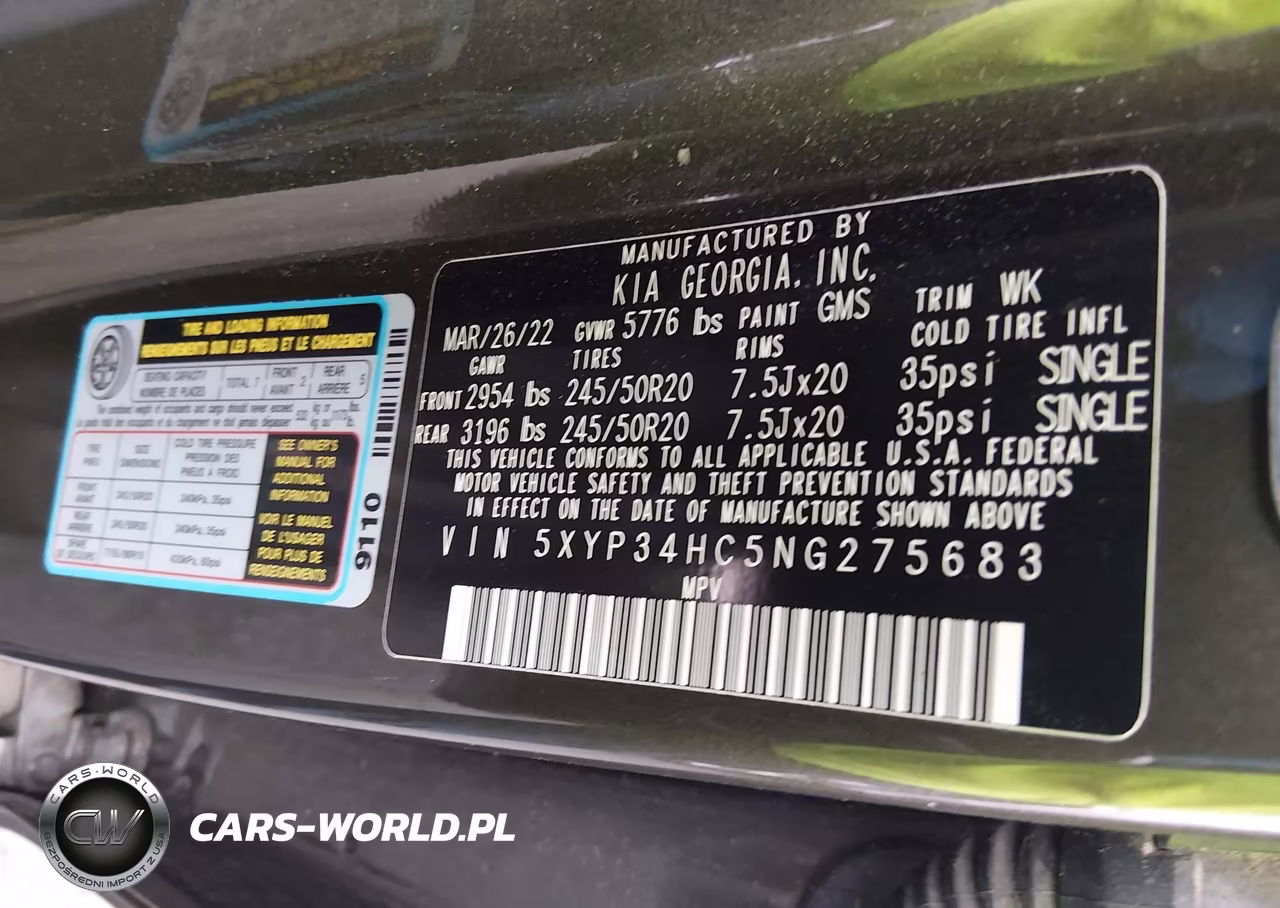 2022 Kia Telluride Ex VIN:5XYP34HC5NG275683 - 9