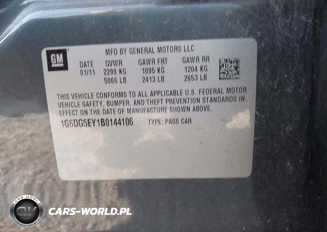 2011 Cadillac Cts Luxury VIN:1G6DG5EY1B0144106 - 9