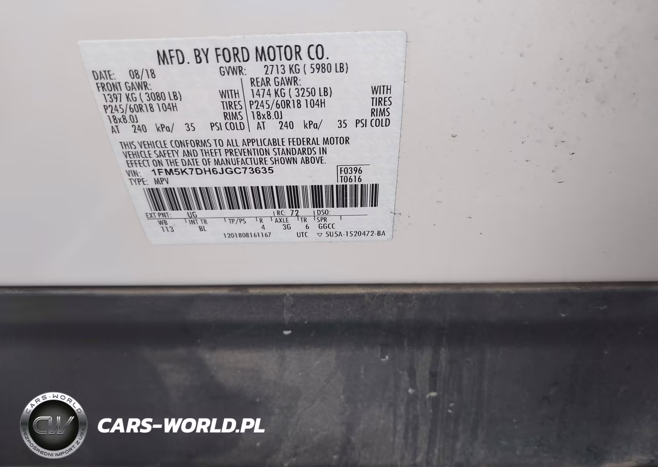 2018 Ford Explorer Xlt VIN:1FM5K7DH6JGC73635 - 9