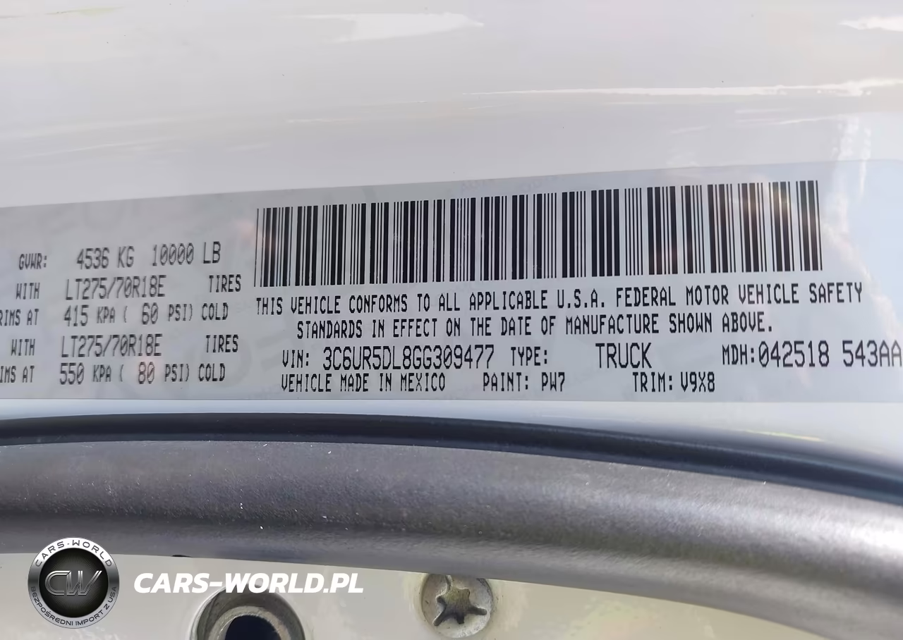 2016 Ram 2500 Slt VIN:3C6UR5DL8GG309477 - 9