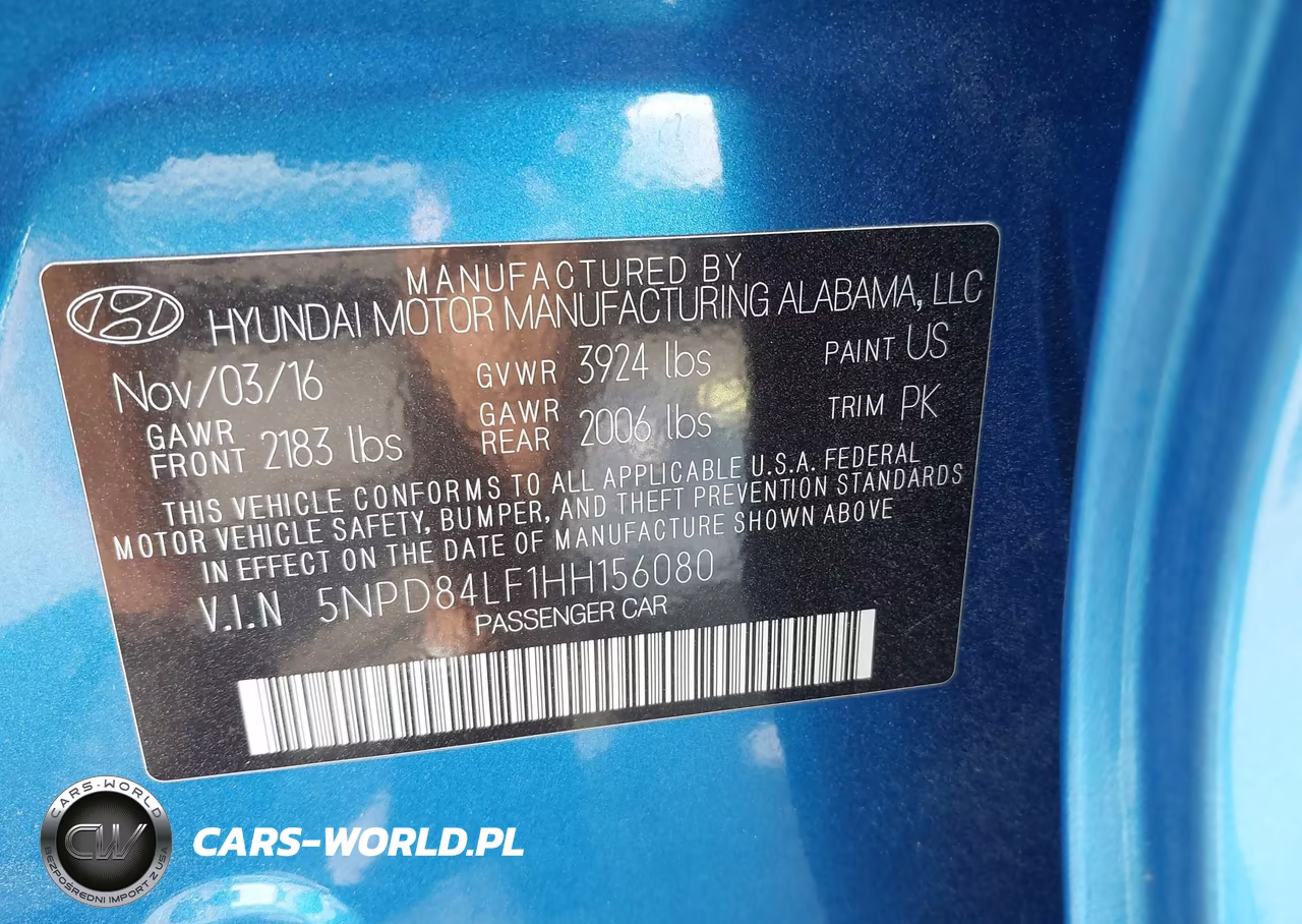 2017 Hyundai Elantra Se VIN:5NPD84LF1HH156080 - 9