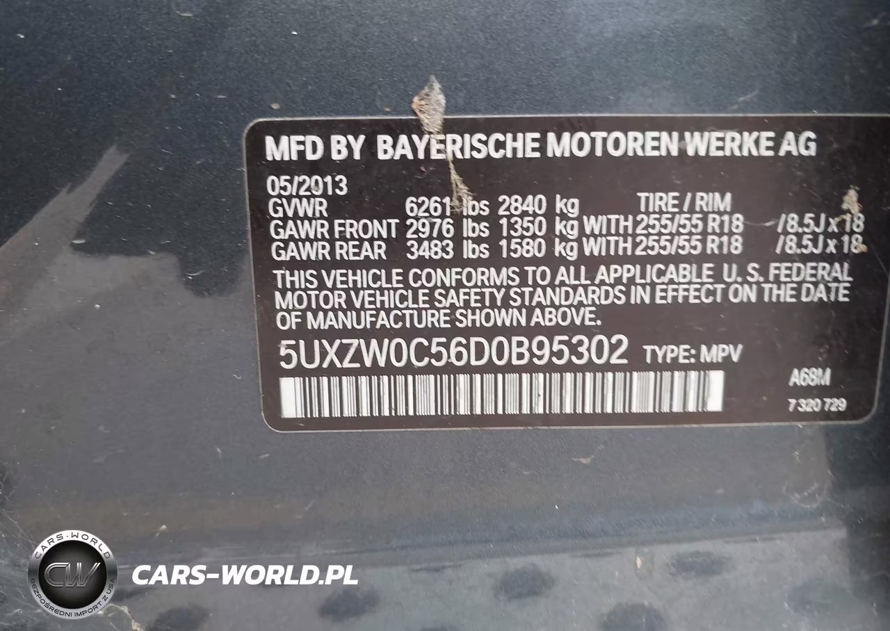 2013 BMW X5 xDrive35D VIN:5UXZW0C56D0B95302 - 9