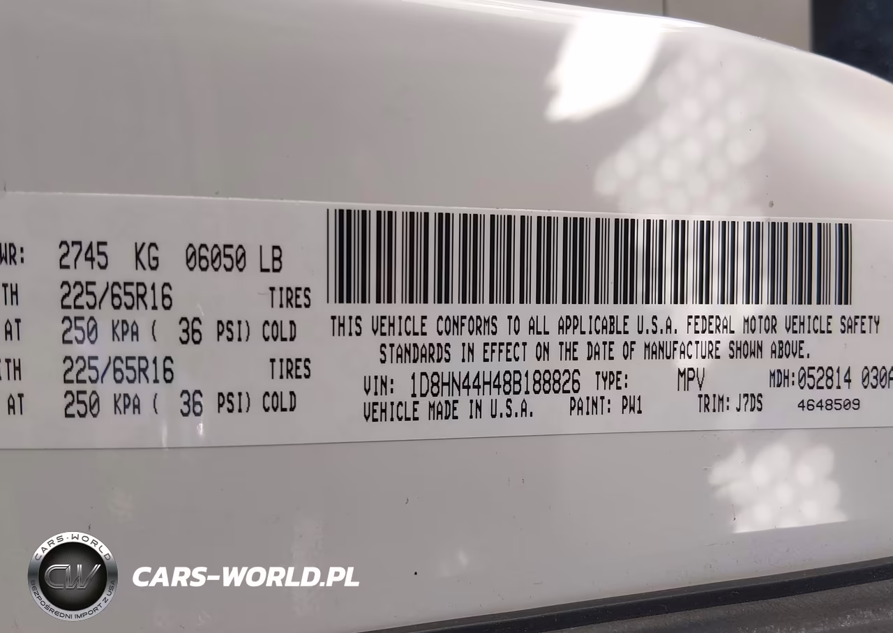 2008 Dodge Grand Caravan Se VIN:1D8HN44H48B188826 - 9