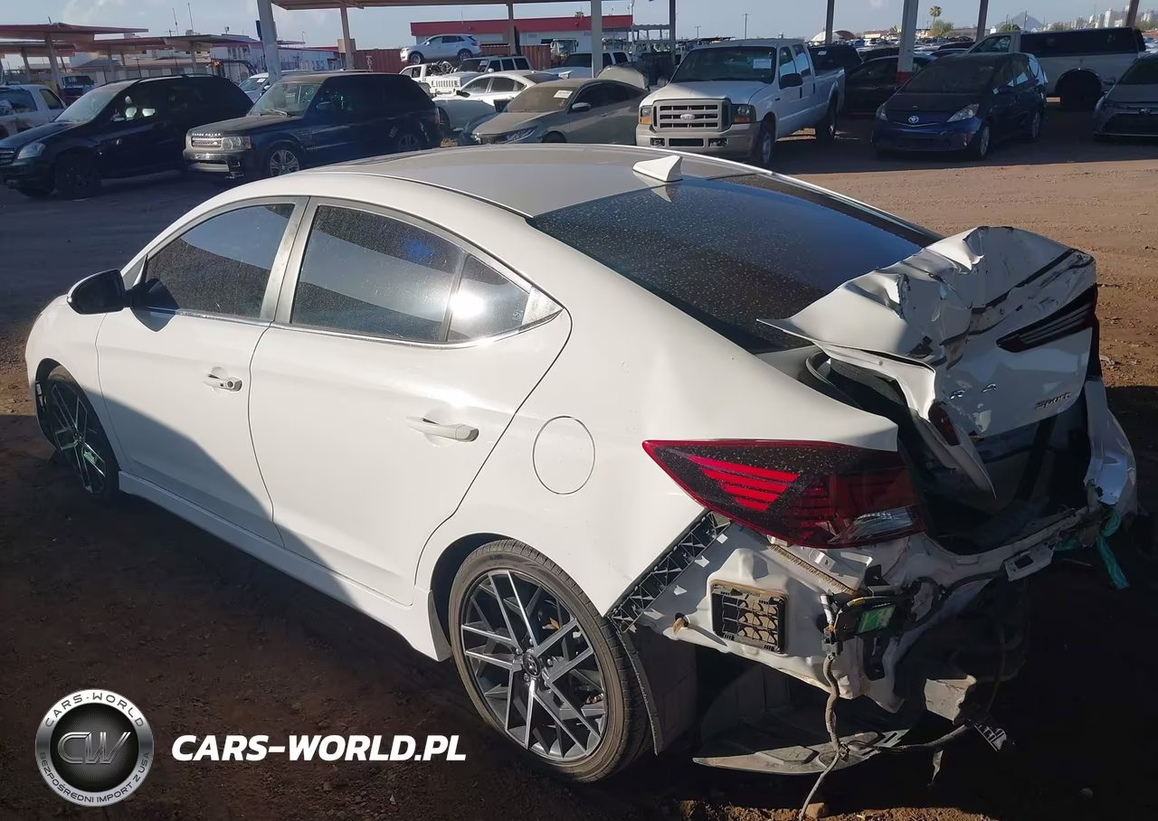 2020 Hyundai Elantra Sport VIN:KMHD04LB0LU100629 - 3