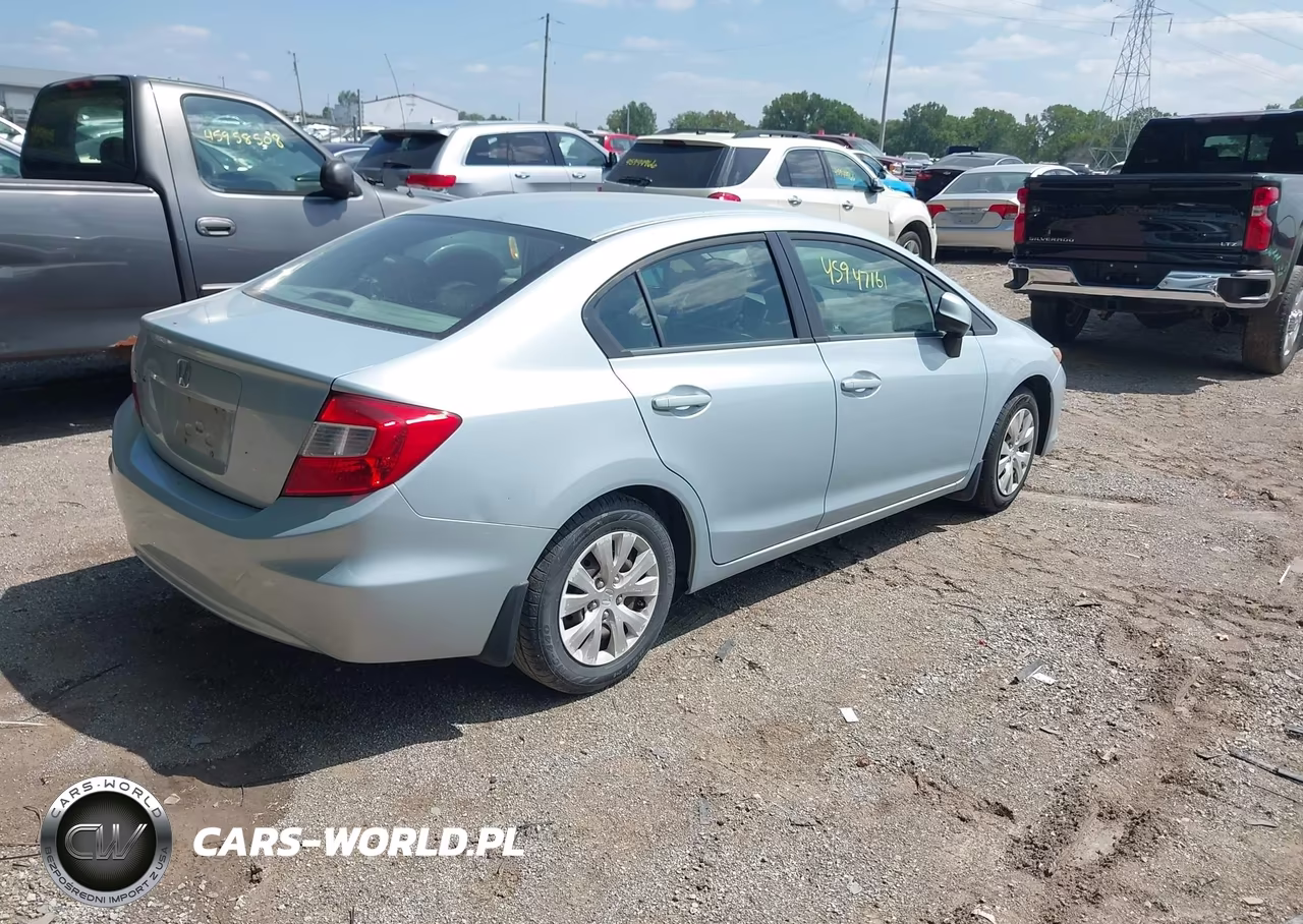 2012 Honda Civic Lx VIN:19XFB2F51CE014715 - 4
