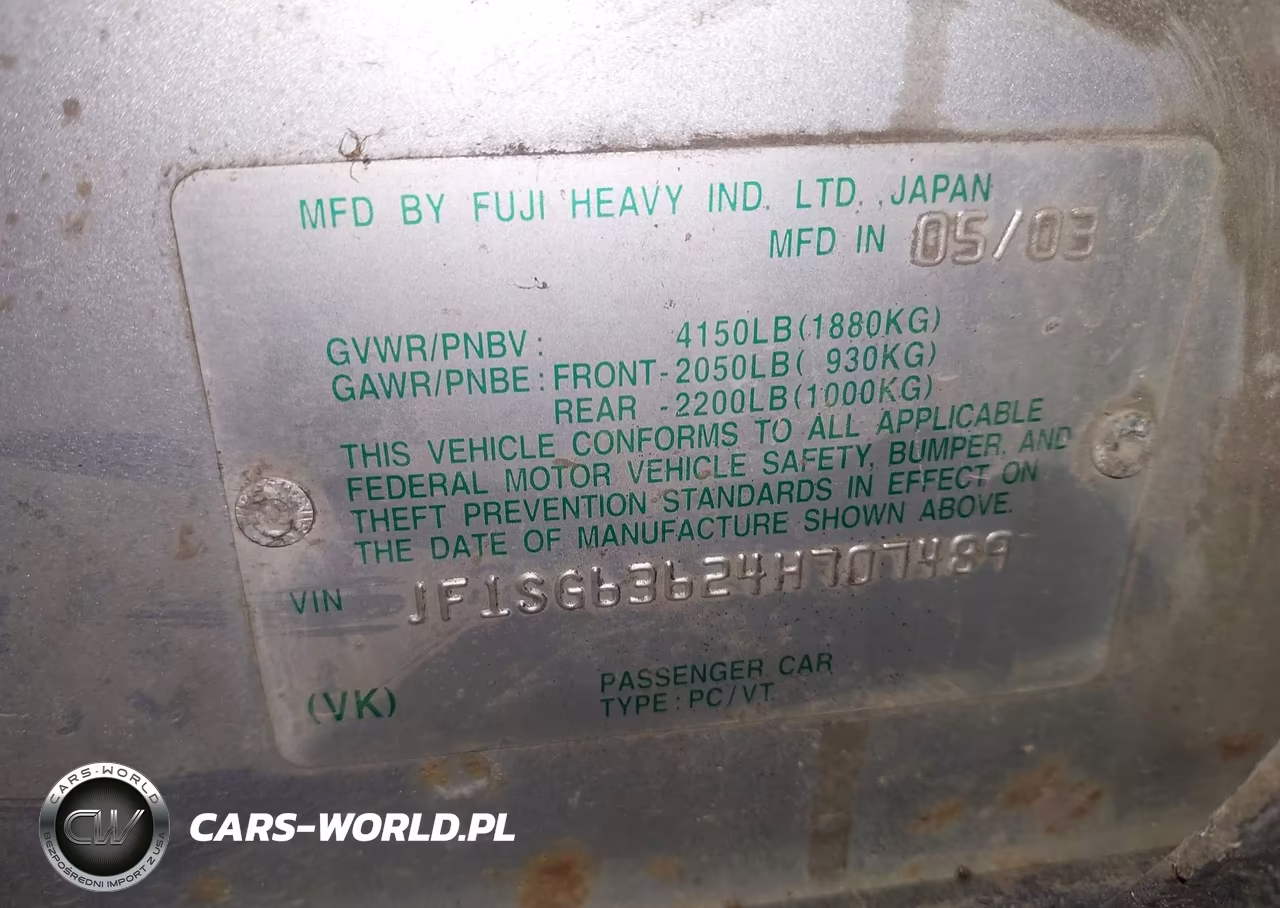 2004 Subaru Forester 2.5X VIN:JF1SG63624H707489 - 9