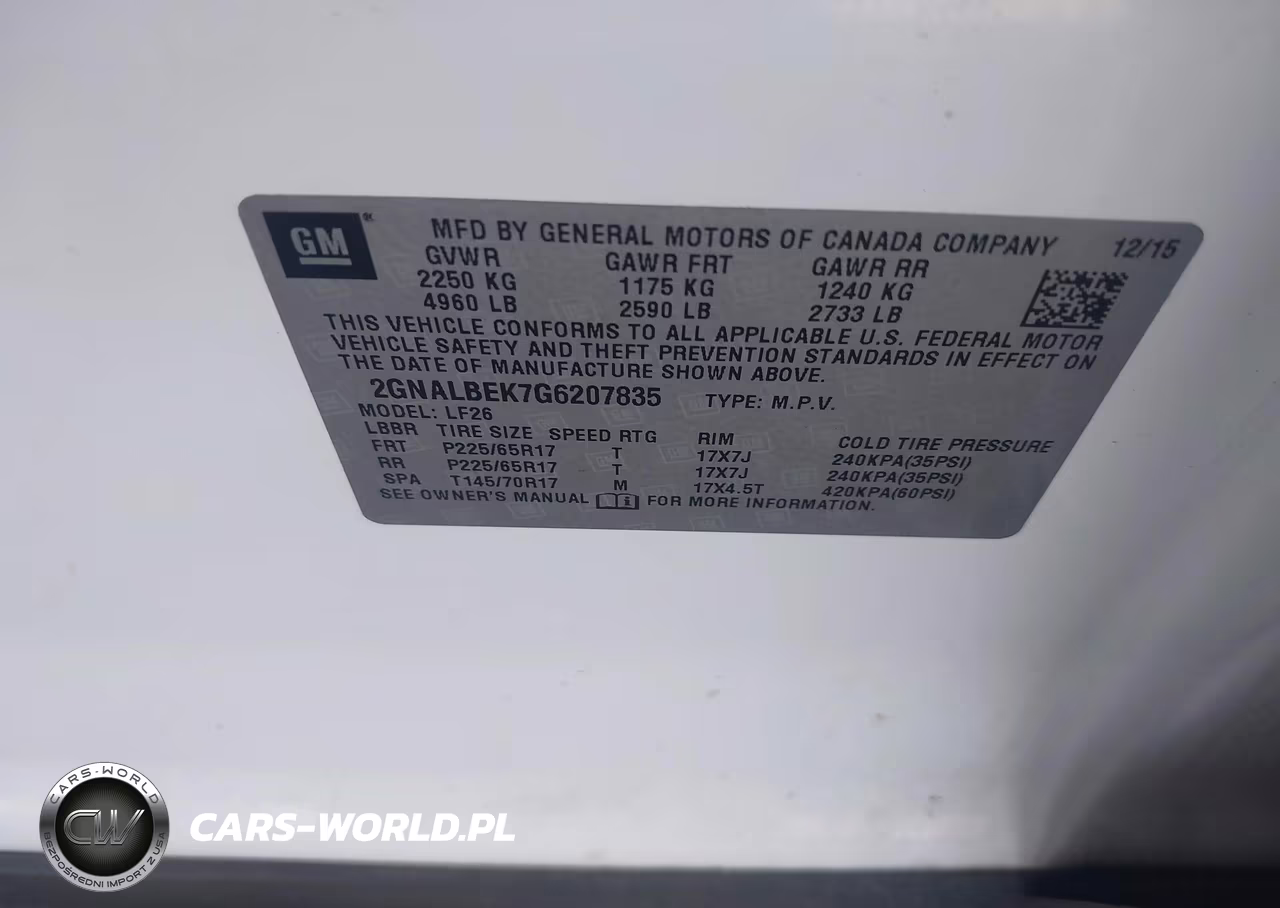 2016 Chevrolet Equinox Ls VIN:2GNALBEK7G6207835 - 9
