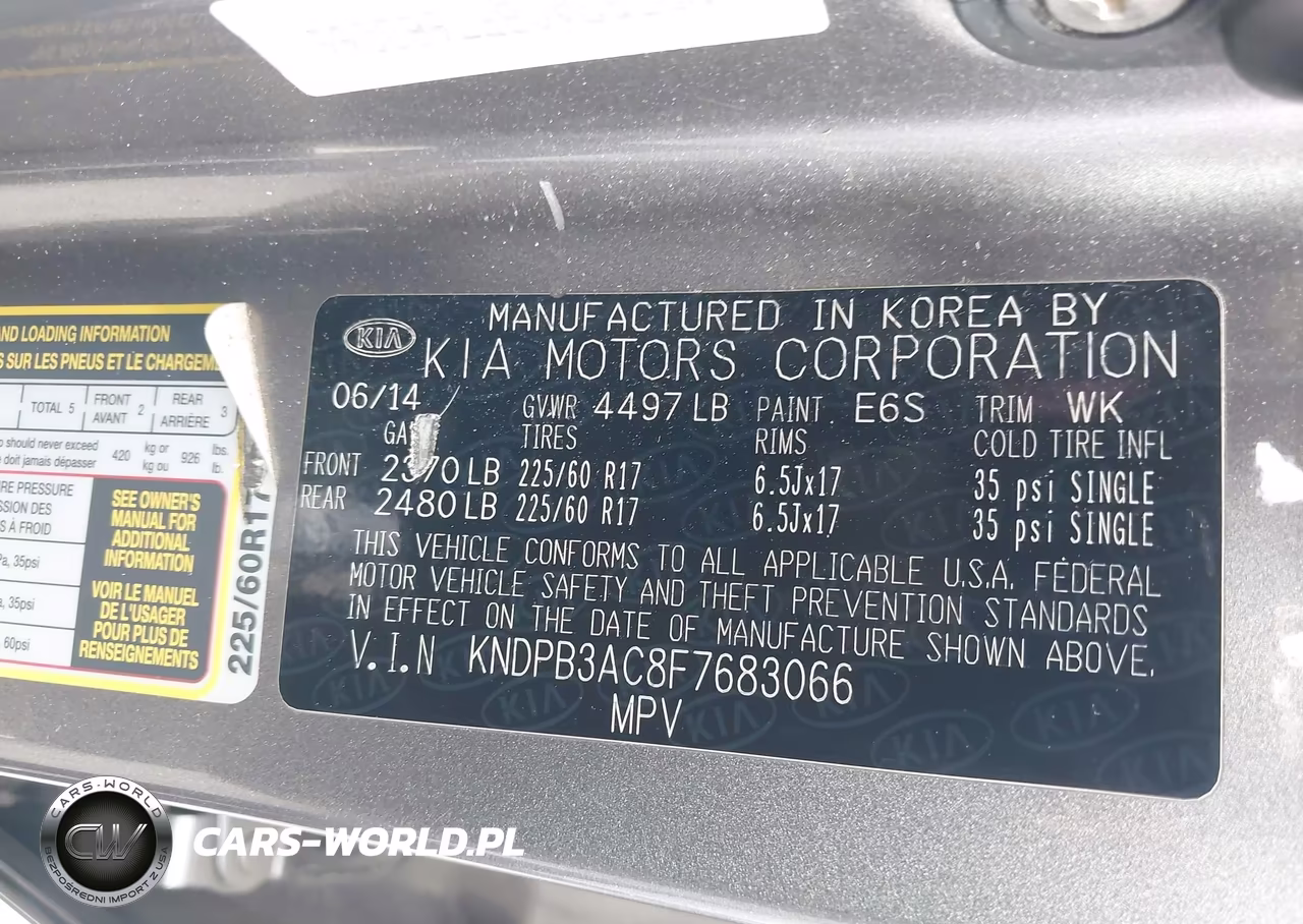 2015 Kia Sportage Lx VIN:KNDPB3AC8F7683066 - 9