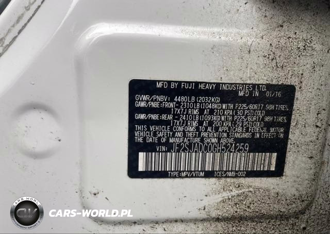 2016 Subaru Forester 2.5I Premium VIN:JF2SJADC0GH524259 - 9