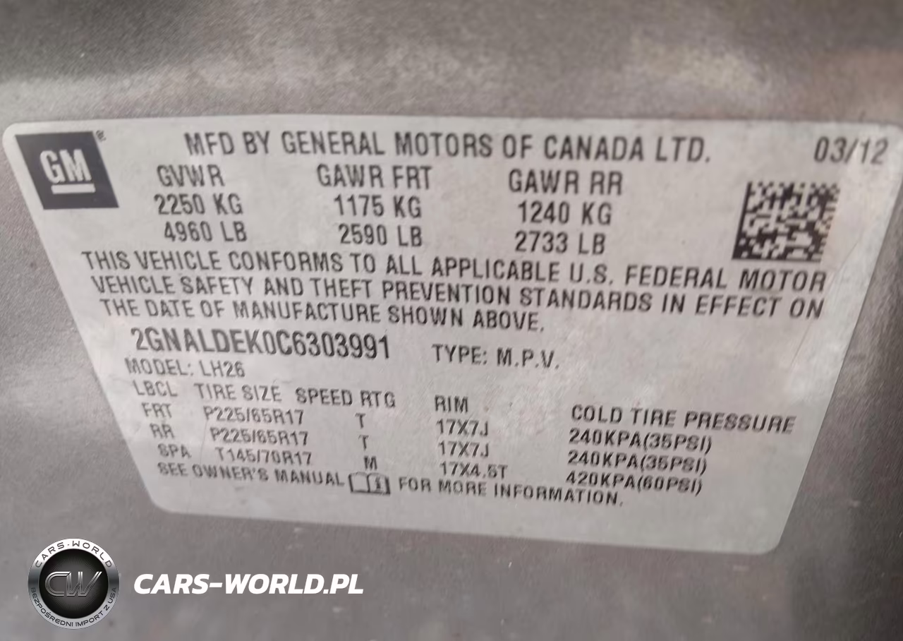 2012 Chevrolet Equinox Lt W-1Lt VIN:2GNALDEK0C6303991 - 9