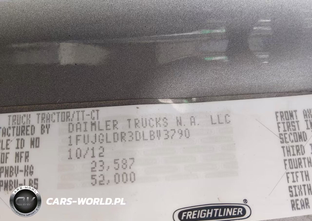 2013 Freightliner Cascadia 125 VIN:1FUJGLDR3DLBV3790 - 8