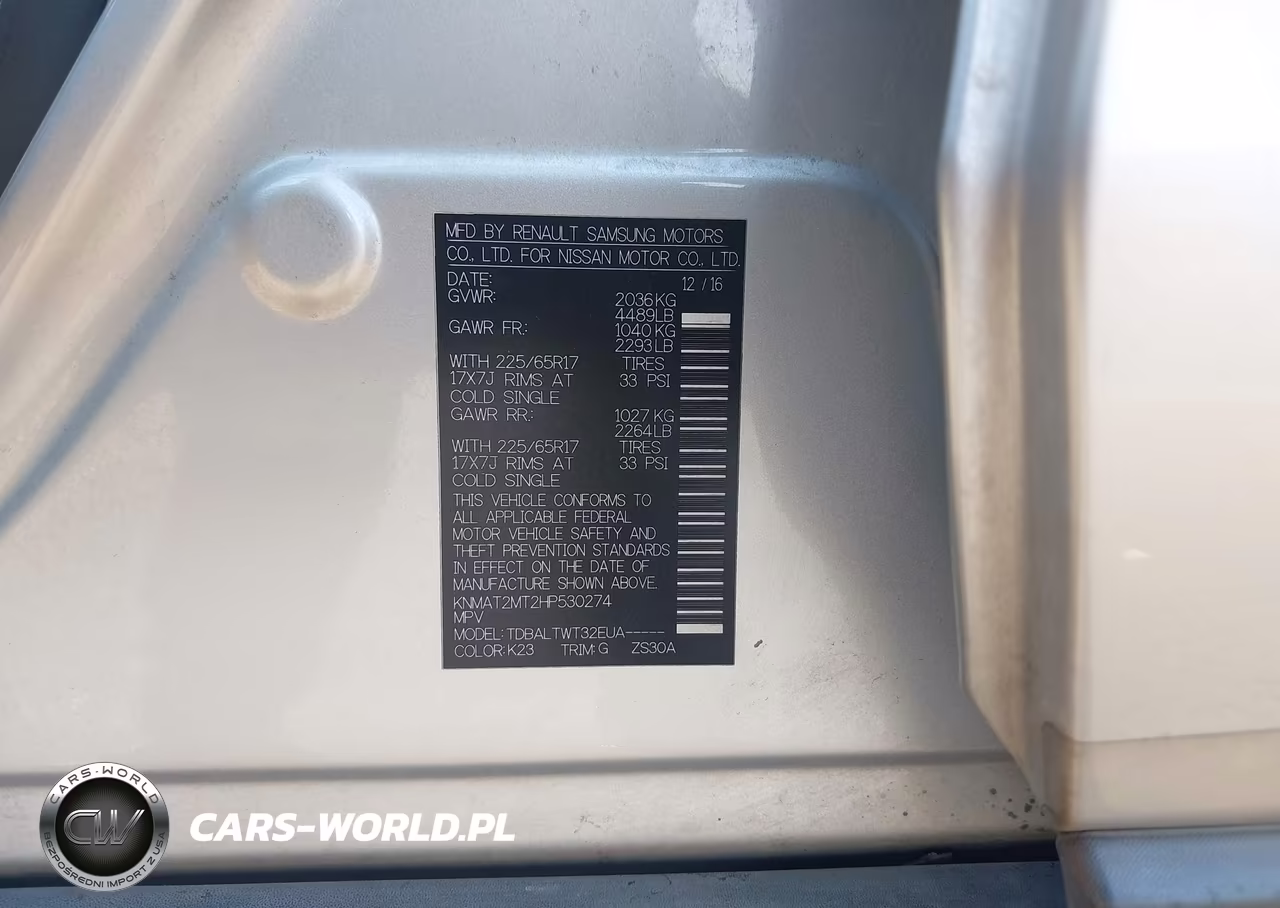 2017 Nissan Rogue Sv VIN:KNMAT2MT2HP530274 - 9