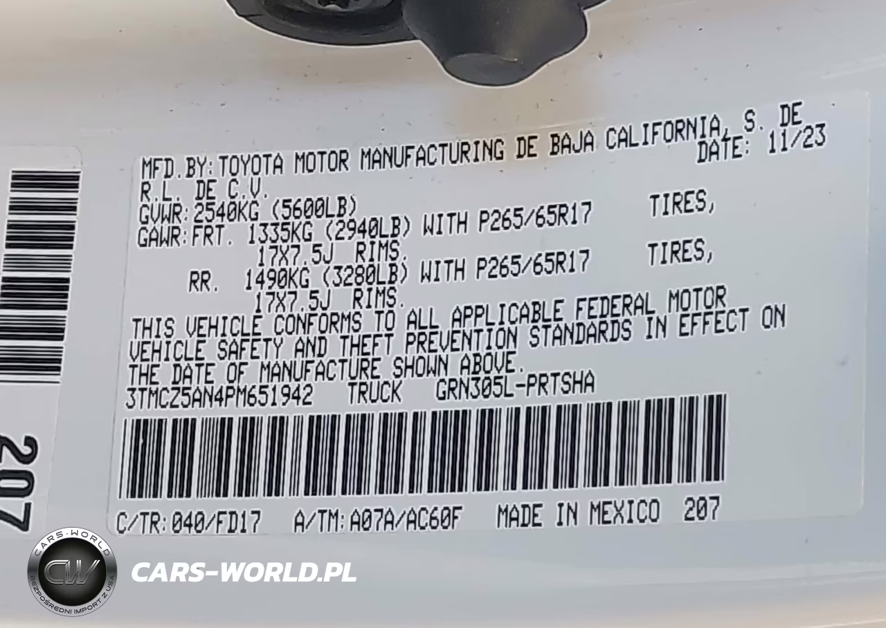 2023 Toyota Tacoma Trd Sport VIN:3TMCZ5AN4PM651942 - 9
