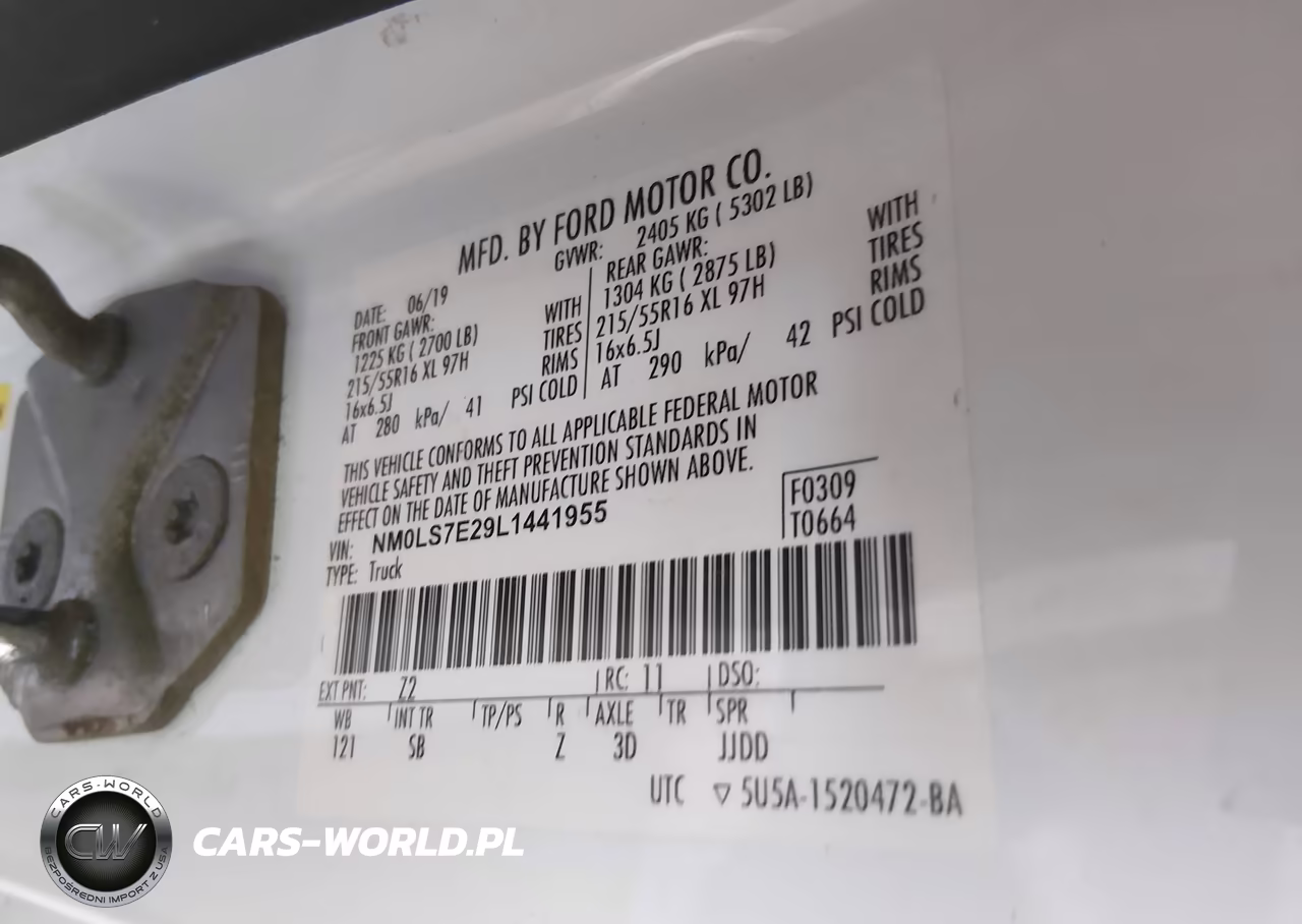 2020 Ford Transit Connect Xl VIN:NM0LS7E29L1441955 - 9