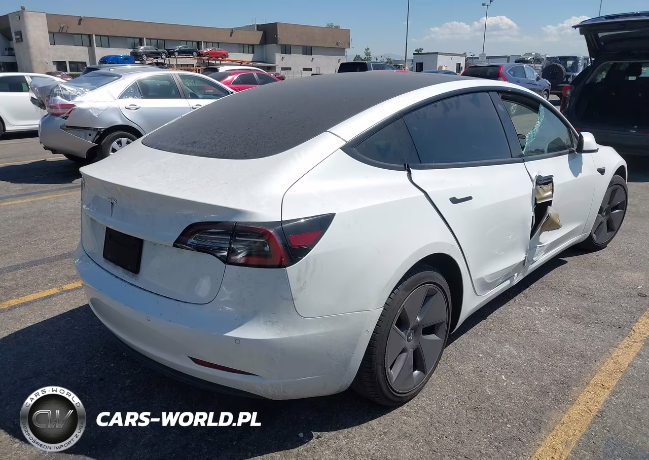 2021 Tesla Model 3 Standard Range Plus Rear-Wheel Drive VIN:5YJ3E1EA7MF003524 - 4